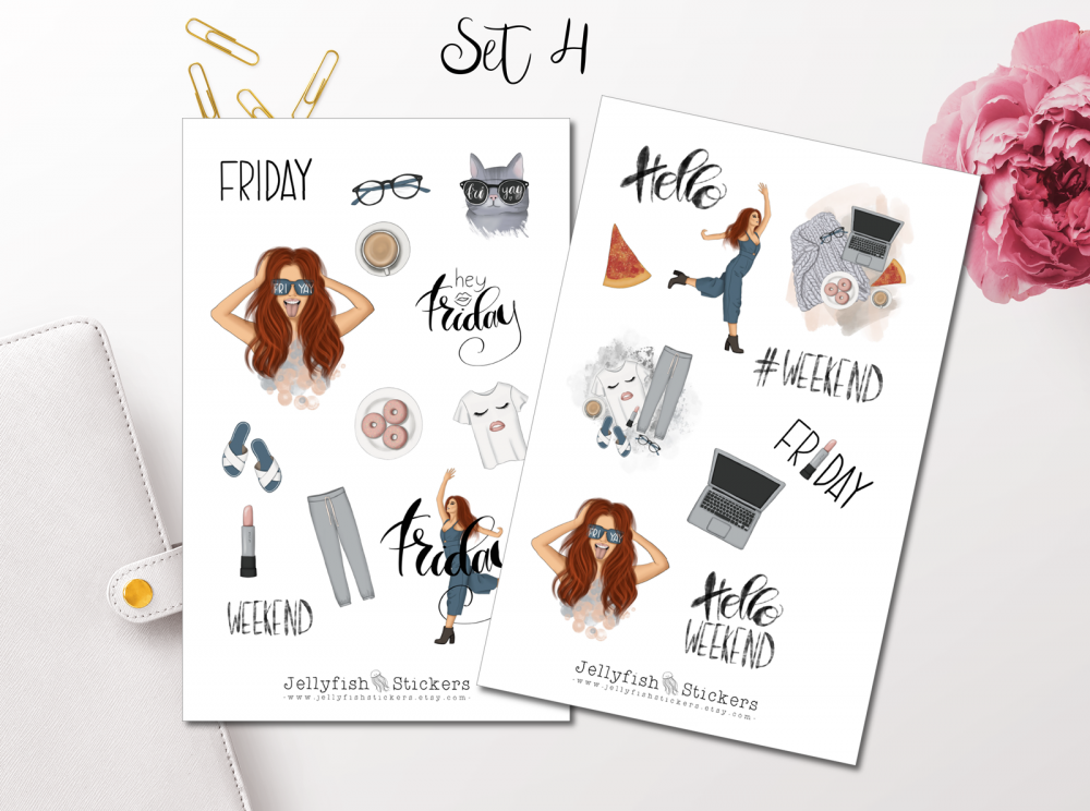 Girls Weekend Sticker Set